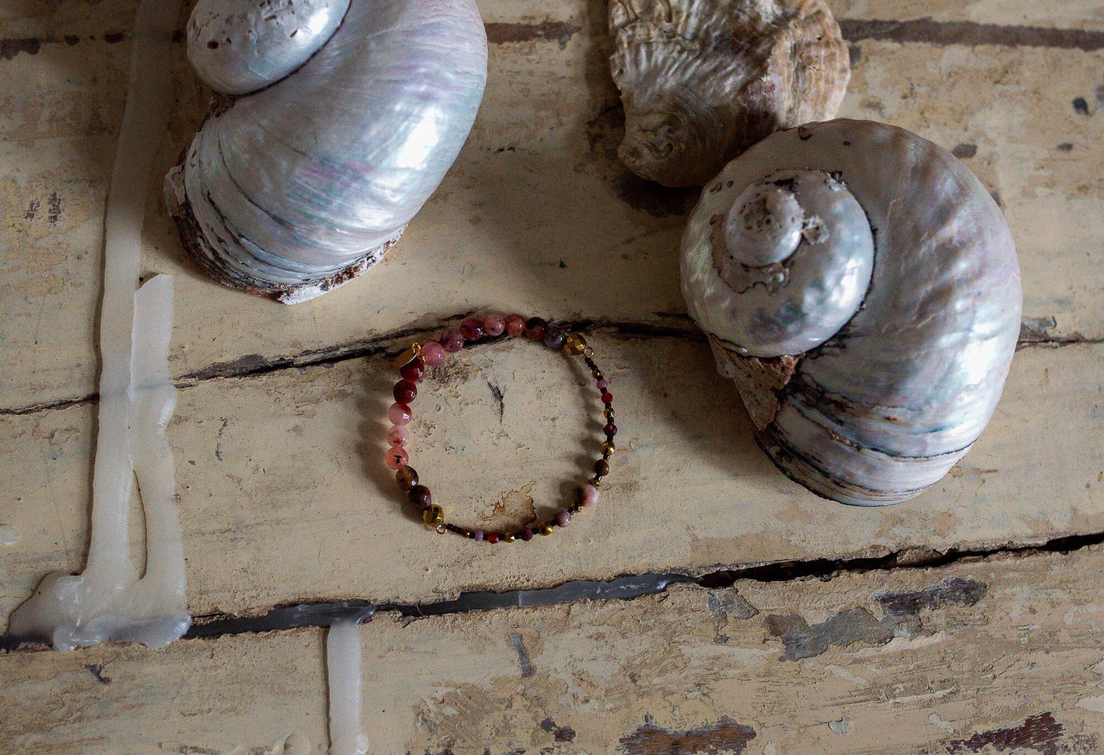 Bransoletka z Opalem Granatem i Agatem