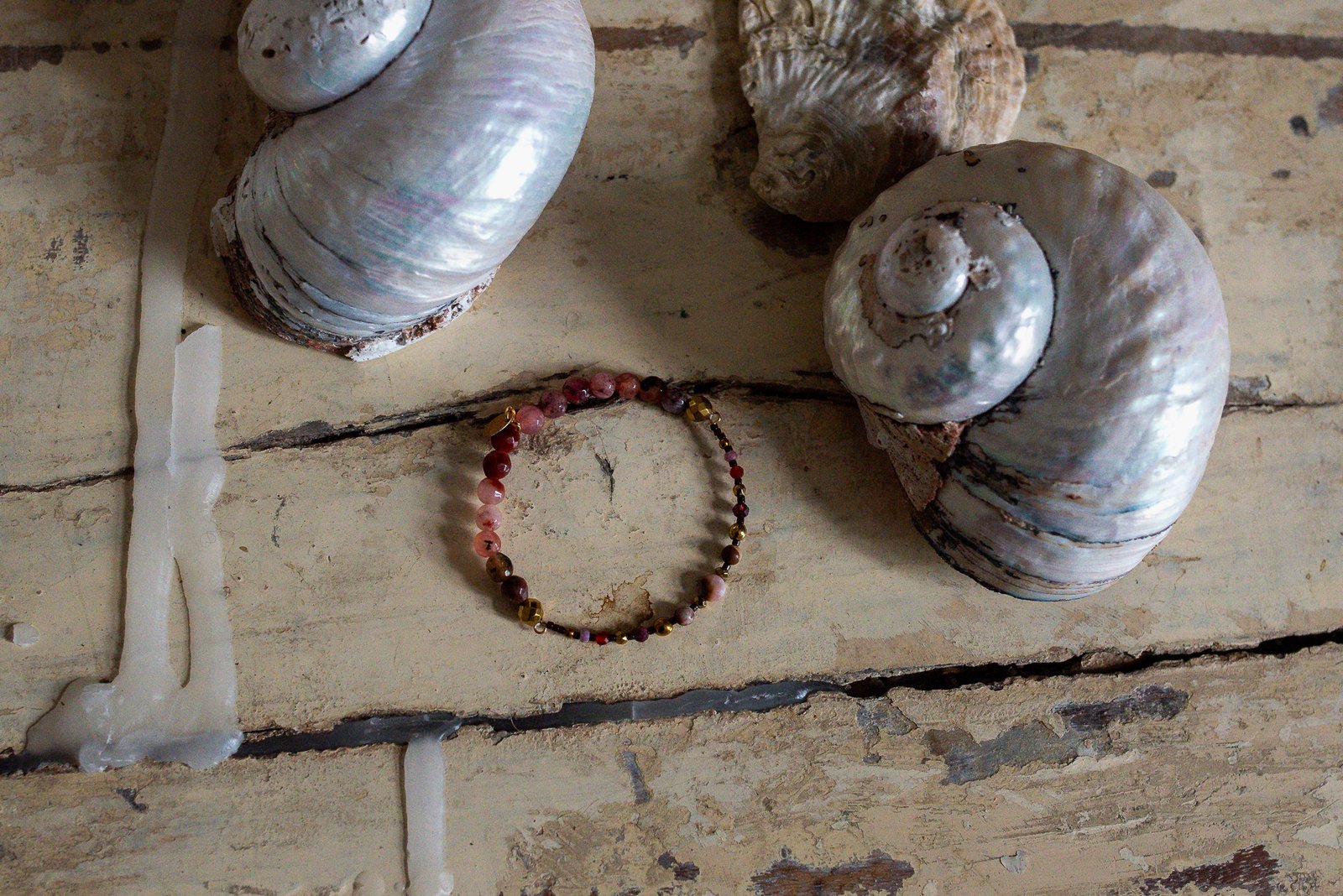 Bransoletka z Opalem Granatem i Agatem