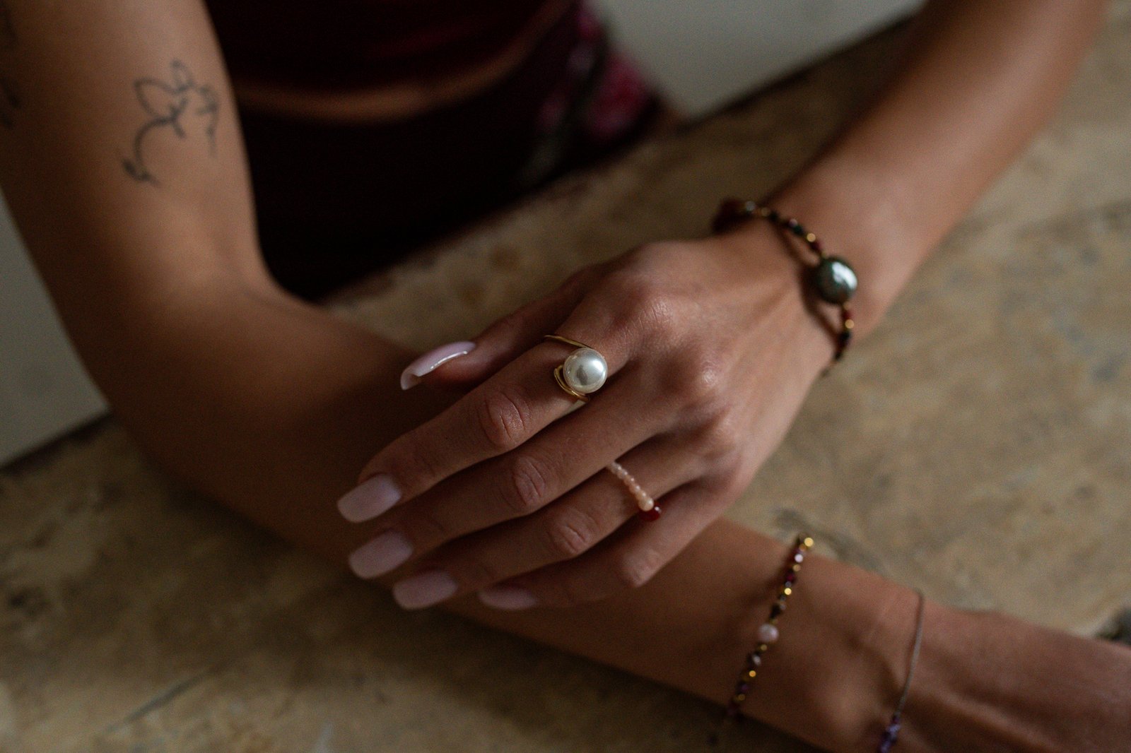 Złoty Pierścionek Pearl