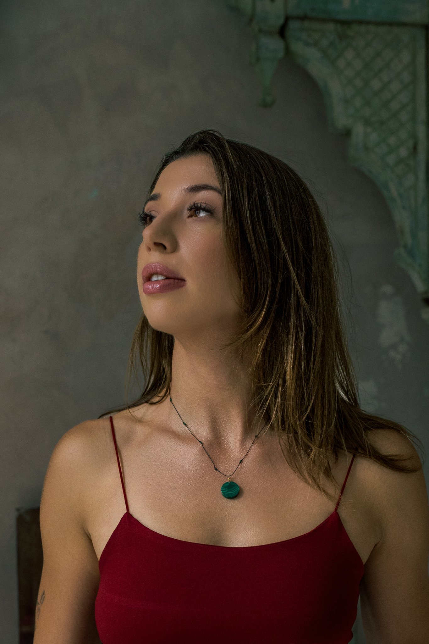 Wisiorek z Malachitem i Szmaragdem