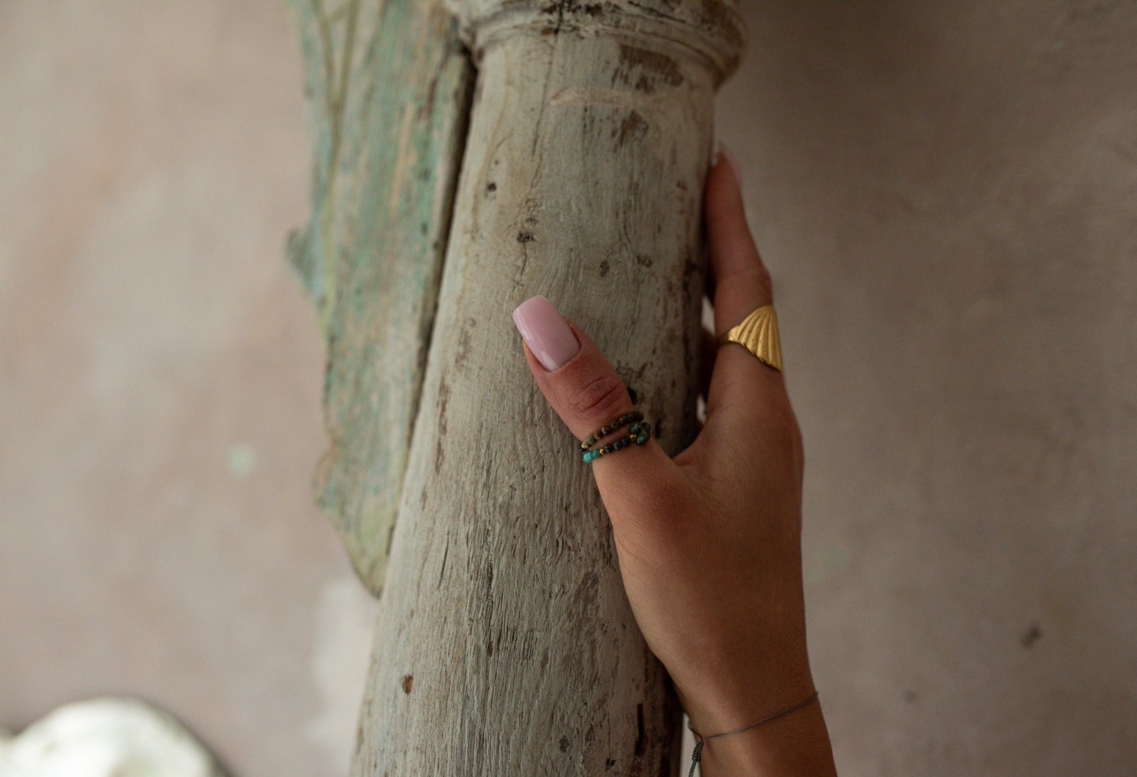 Pierścionek z sercem z Turkusu