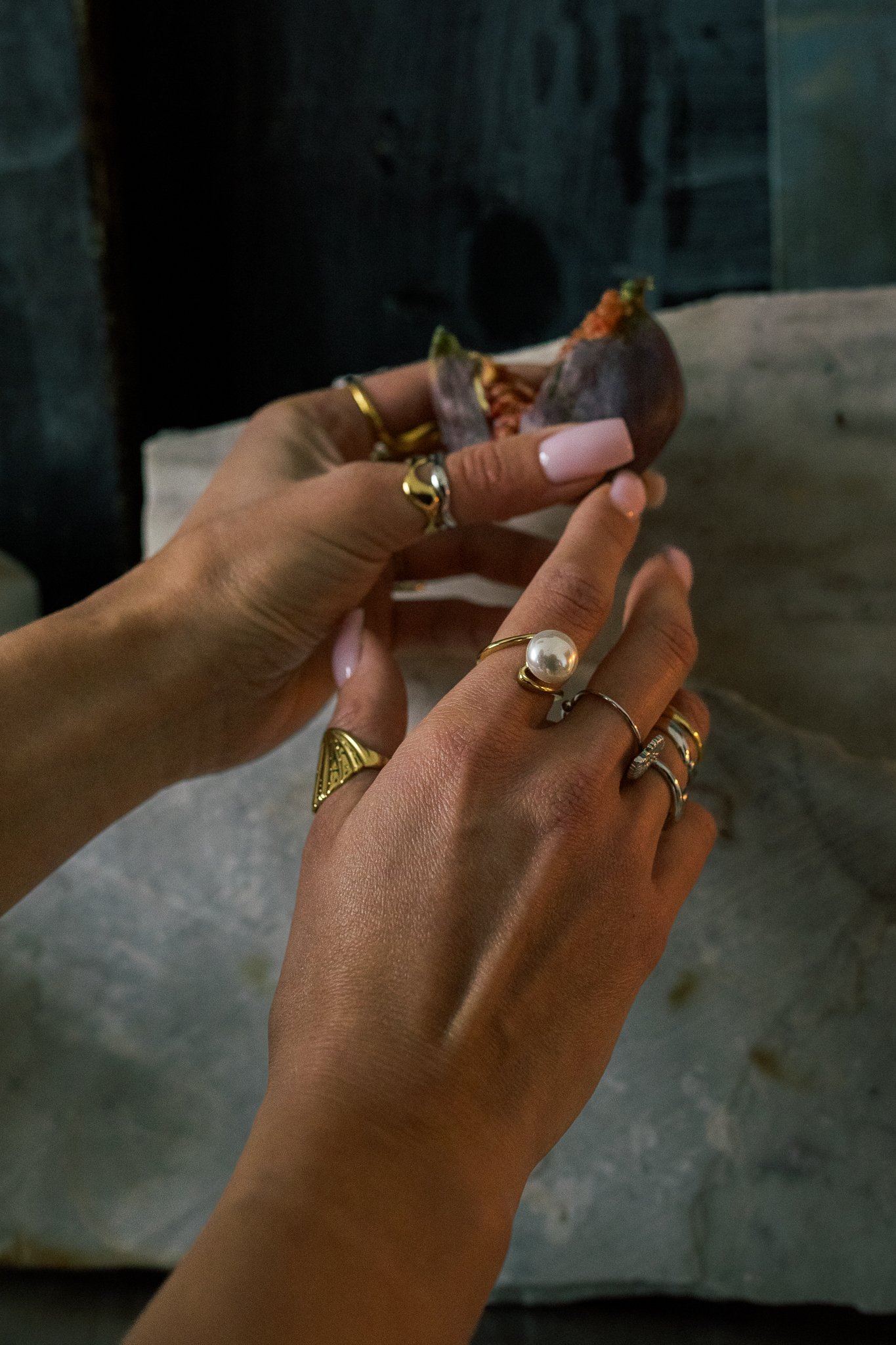 Złoty pierścionek z masą perłową Dream - obrazek 5