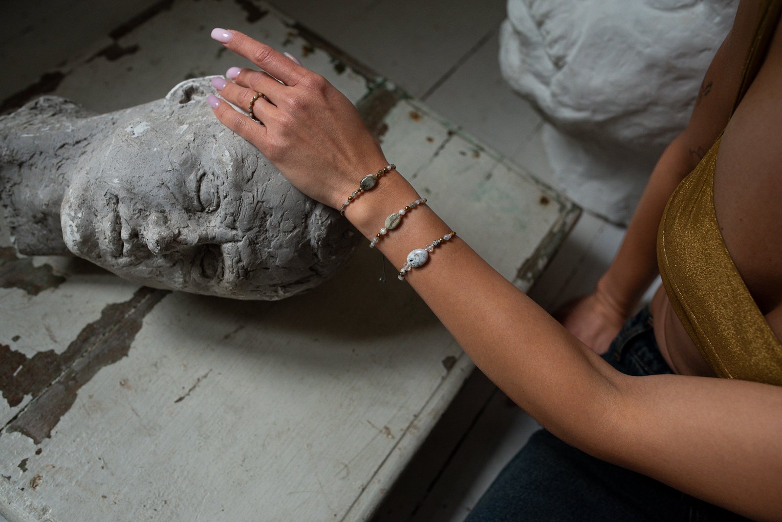 Bransoletka Dobrobyt Jaspis Cytryn Jadeit - obrazek 7