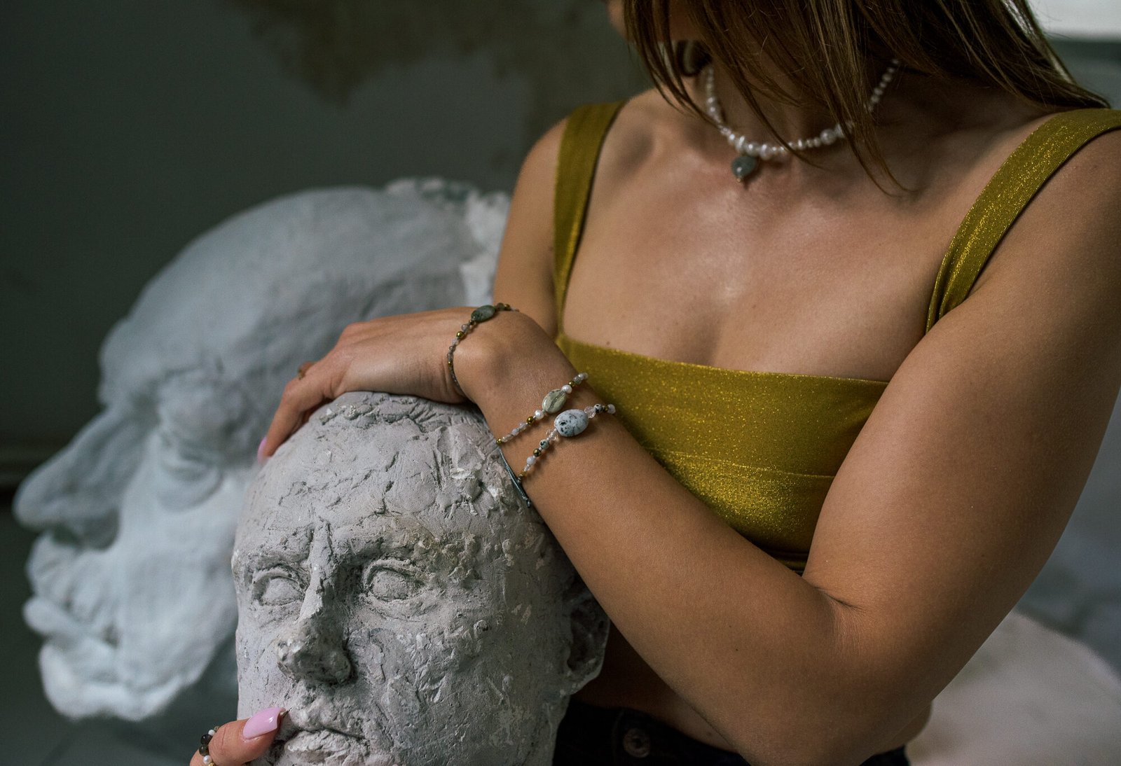 Alternative view of Bransoletka Dobrobyt Jaspis Cytryn Jadeit